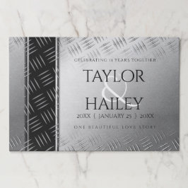 第エレガント11回鉄結婚鋼記念日お祝い ペーパーパッド