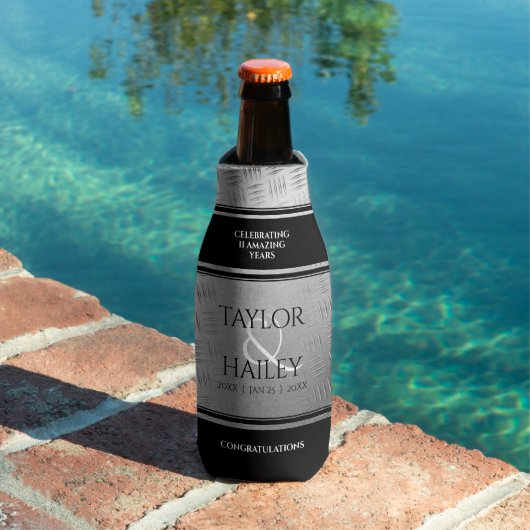 第エレガント11回鉄結婚鋼記念日お祝い ボトルクーラー (インサイチュ プール)