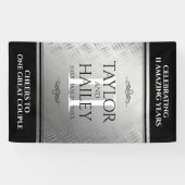 第エレガント11回鉄結婚鋼記念日お祝い 横断幕 (横)