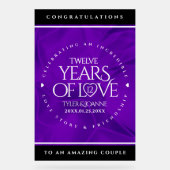 第エレガント12回絹結婚祭お祝い アクリルサイン (正面)