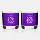 第エレガント12回絹結婚祭お祝い ウイスキーグラス (正面)