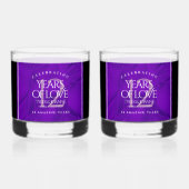 第エレガント12回絹結婚祭お祝い ウイスキーグラス (裏面)