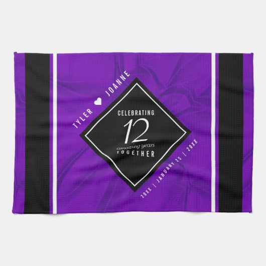 第エレガント12回絹結婚祭お祝い キッチンタオル (横)