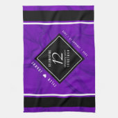 第エレガント12回絹結婚祭お祝い キッチンタオル (縦)