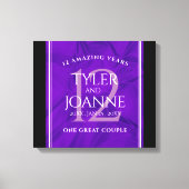 第エレガント12回絹結婚祭お祝い キャンバスプリント (正面)