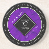 第エレガント12回絹結婚祭お祝い コースター (正面)