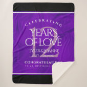 第エレガント12回絹結婚祭お祝い シェルパブランケット (正面)