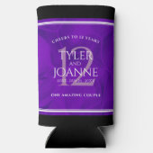 第エレガント12回絹結婚祭お祝い スリム缶クーラー (裏面)