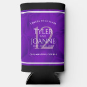 第エレガント12回絹結婚祭お祝い スリム缶クーラー (正面)