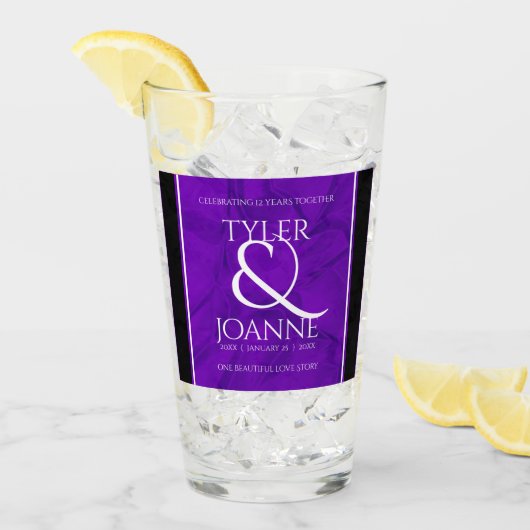 第エレガント12回絹結婚祭お祝い タンブラーグラス (アイス正面)