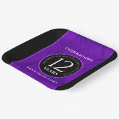 第エレガント12回絹結婚祭お祝い ペーパープレート (傾斜あり)