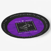 第エレガント12回絹結婚祭お祝い ペーパープレート (アングル)