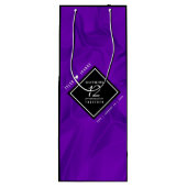 第エレガント12回絹結婚祭お祝い ワインギフトバッグ (裏面)