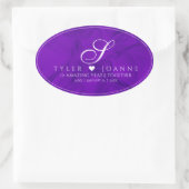 第エレガント12回絹結婚祭お祝い 楕円形シール (バッグ)