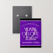 第エレガント12回絹結婚祭お祝い 缶バッジ (正面/裏面)