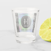 第エレガント14回オ結婚パール記念日お祝い ショットグラス (裏面)