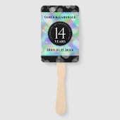 第エレガント14回オ結婚パール記念日お祝い ハンドファン (正面)