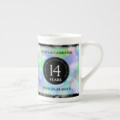 第エレガント14回オ結婚パール記念日お祝い ボーンチャイナマグカップ (右)