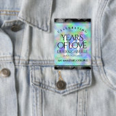 第エレガント14回オ結婚パール記念日お祝い 缶バッジ (インサイチュ)