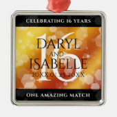 第エレガント16回ゴールデン・トパ結婚ズ記念日 メタルオーナメント (正面)