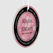 第エレガント2バラク結婚ォーツ記念日 オーナメント (正面)