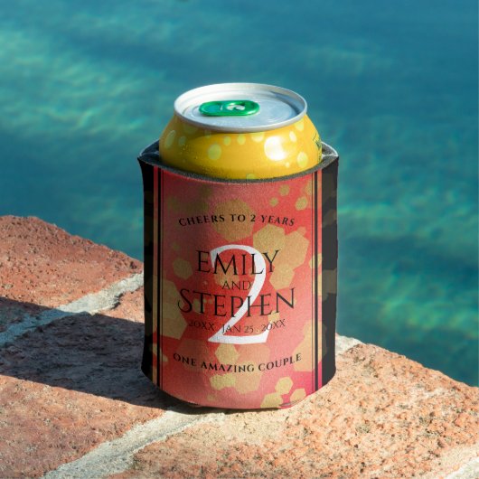 第エレガント2回ガーネ結婚の記念日お祝い 缶クーラー (インサイチュ プール)