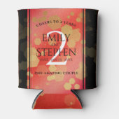 第エレガント2回ガーネ結婚の記念日お祝い 缶クーラー (正面)