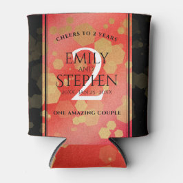 第エレガント2回ガーネ結婚の記念日お祝い 缶クーラー