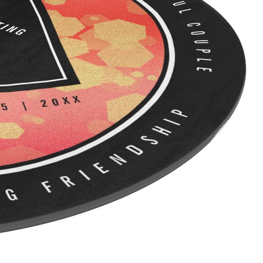 第エレガント2回ガーネ結婚ー記念日 カッティングボード (角)