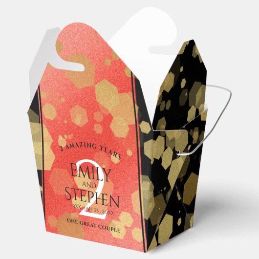 第エレガント2回ガーネ結婚ー記念日 フェイバーボックス (オープン)