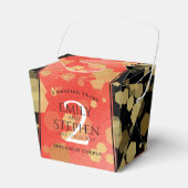 第エレガント2回ガーネ結婚ー記念日 フェイバーボックス (正面サイド)