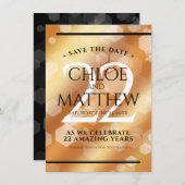第エレガント22回銅結婚記念日 セーブザデート (正面/裏面)