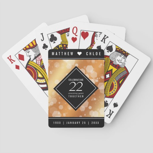 第エレガント22回銅結婚記念日 トランプ (裏面)