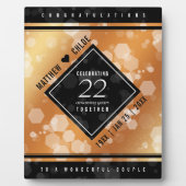 第エレガント22回銅結婚記念日 フォトプラーク (正面)