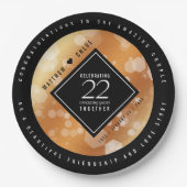 第エレガント22回銅結婚記念日 ペーパープレート (正面)