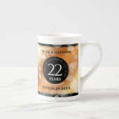 第エレガント22回銅結婚記念日 ボーンチャイナマグカップ (右)