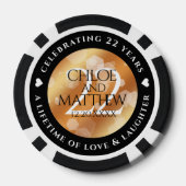 第エレガント22回銅結婚記念日 ポーカーチップ (裏面)