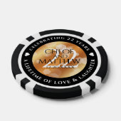 第エレガント22回銅結婚記念日 ポーカーチップ (シングル)