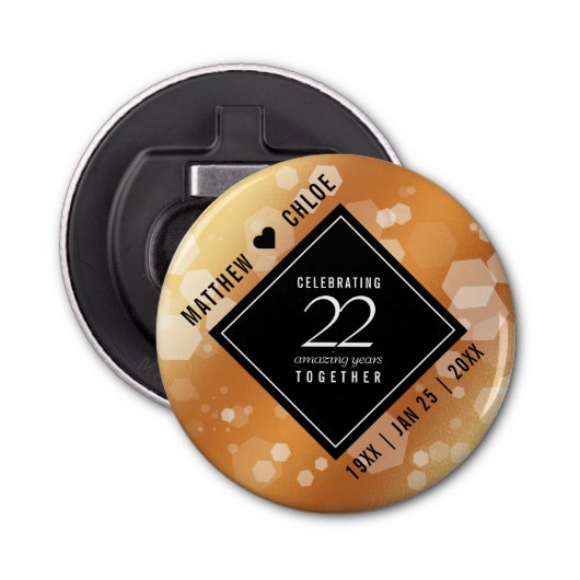 第エレガント22回銅結婚記念日 栓抜き (正面)