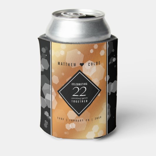 第エレガント22回銅結婚記念日 缶クーラー (缶裏面)