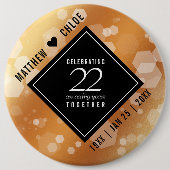 第エレガント22回銅結婚記念日 缶バッジ (正面)