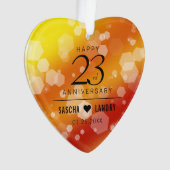 第エレガント23回トパ結婚ズ記念日 オーナメント (正面)
