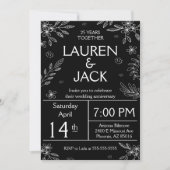 第エレガント25回銀記念日招待状 招待状 (正面)