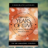 第エレガント32回結婚青銅 アクリルサイン (ニュートラル)