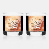 第エレガント32回結婚青銅 ウイスキーグラス (正面)