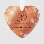 第エレガント32回結婚青銅 オーナメント (裏面)