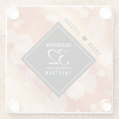 第エレガント32回結婚青銅 ガラスコースター (裏面)