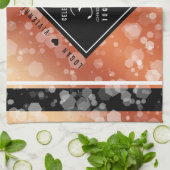 第エレガント32回結婚青銅 キッチンタオル (折り畳み)