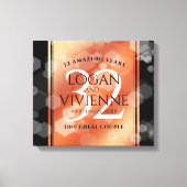 第エレガント32回結婚青銅 キャンバスプリント (正面)