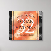 第エレガント32回結婚青銅 キャンバスプリント (正面)